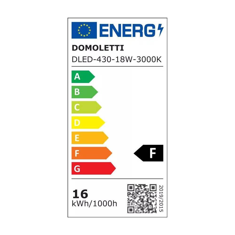 Įmontuojamas šviestuvas įleidžiamas Domoletti Ledo Slim DLED-430, 3000°K, LED, baltas