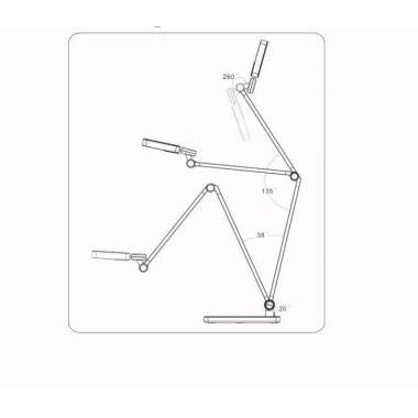 Stalinis šviestuvas BL1105-CSILVER, LED, pastatomas, 9W