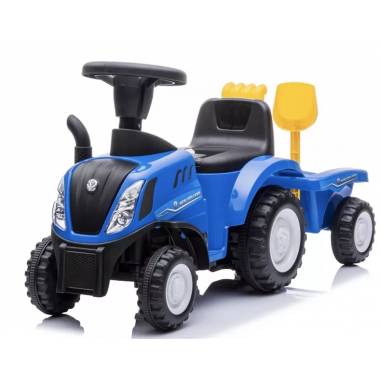 Paspiriamas traktorius Baby Care New Holland 658T, mėlynas