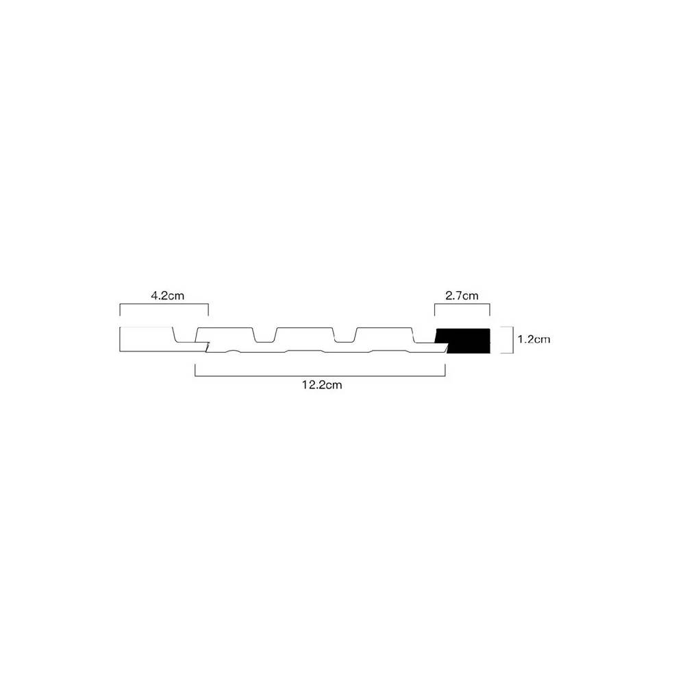 Apdailos juostelė Domoletti JC1022-E-1287B JC1022-E-1287B, ąžuolo, 2.6 m x 27 mm