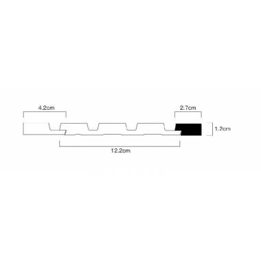 Apdailos juostelė Domoletti JC1022-E-1287B JC1022-E-1287B, ąžuolo, 2.6 m x 27 mm