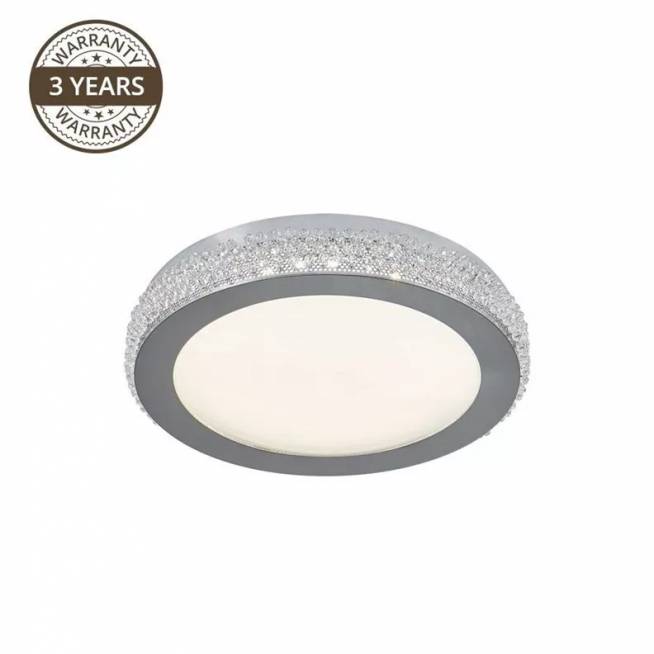 Šviestuvas lubų Domoletti Crystal 16702-L, 30 W, LED, 4000 °K