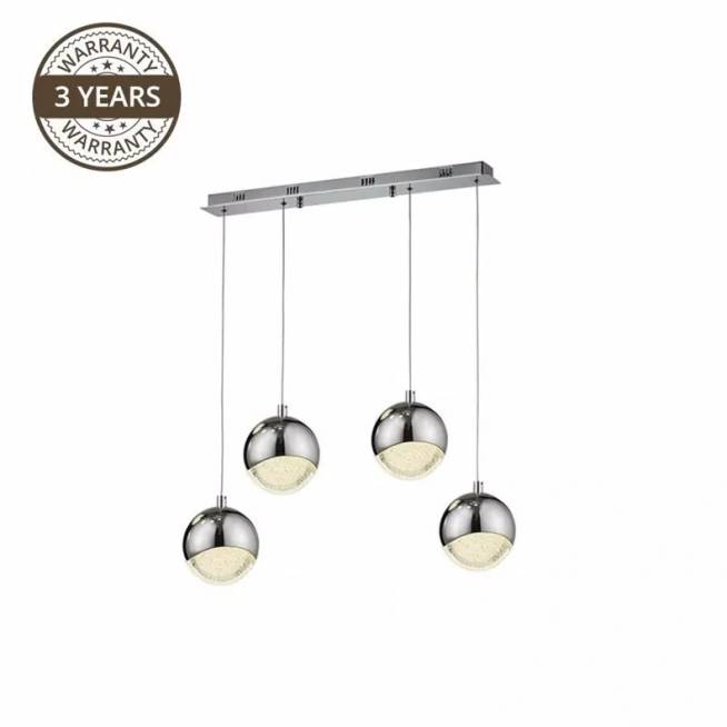 Šviestuvas kabinamas Domoletti Bubble A1853-4S, 28 W, LED, 3000 °K