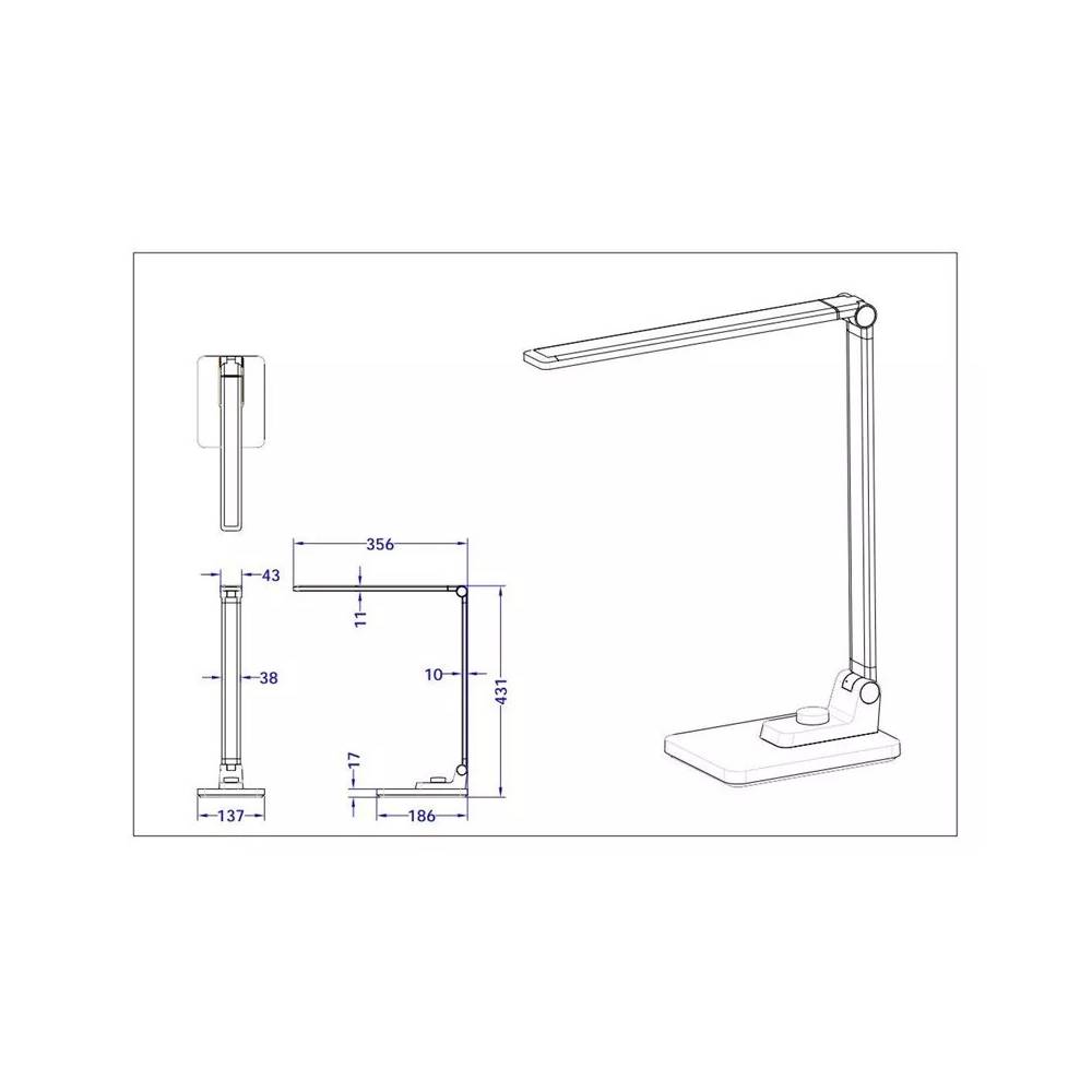 Stalinis šviestuvas Standart Multi BL1268-C Metallic grey, LED, pastatomas, 10W