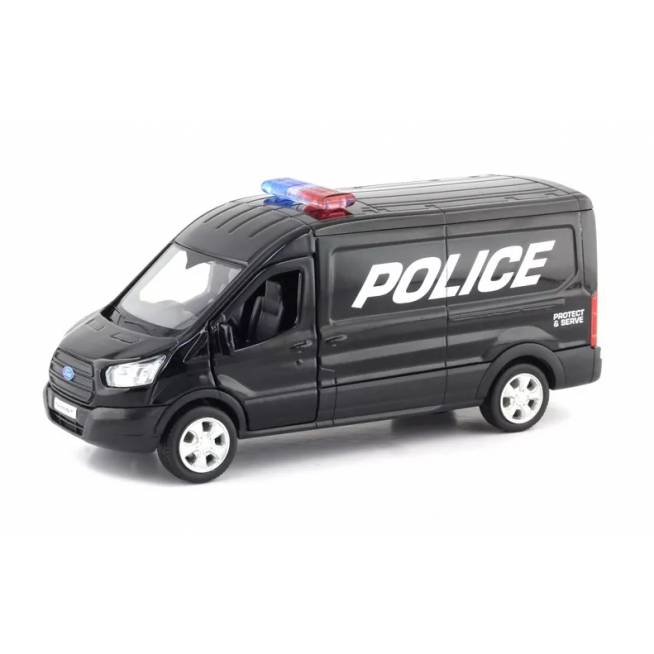 Žaislinis automobilis RMZ City Ford transit van police 554041P, juoda