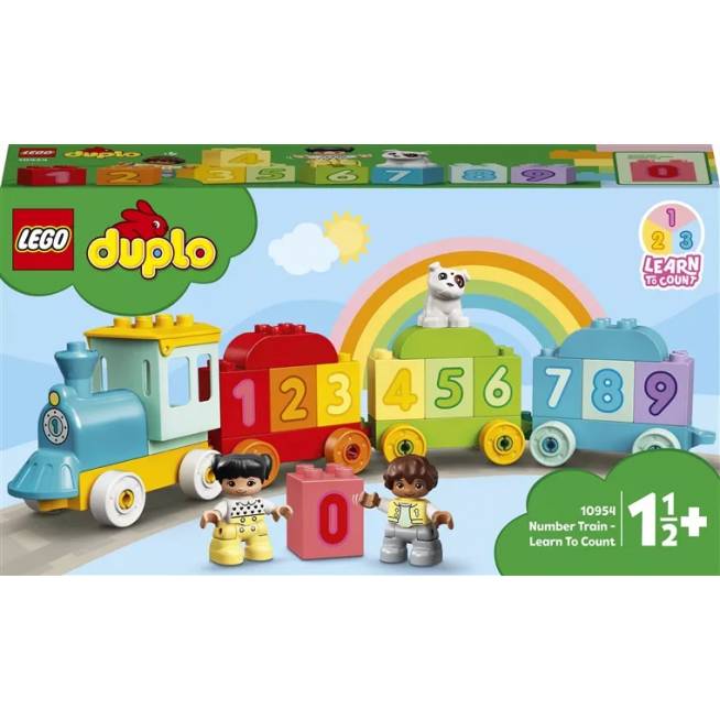 Konstruktorius LEGO DUPLO Mano pirmasis skaičių traukinys – išmok skaičiuoti 10954, 23 vnt.