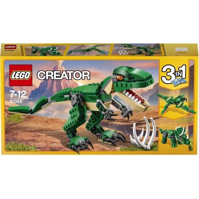 Konstruktorius LEGO Creator 3 v 1 Galingieji dinozaurai 31058, 174 vnt.