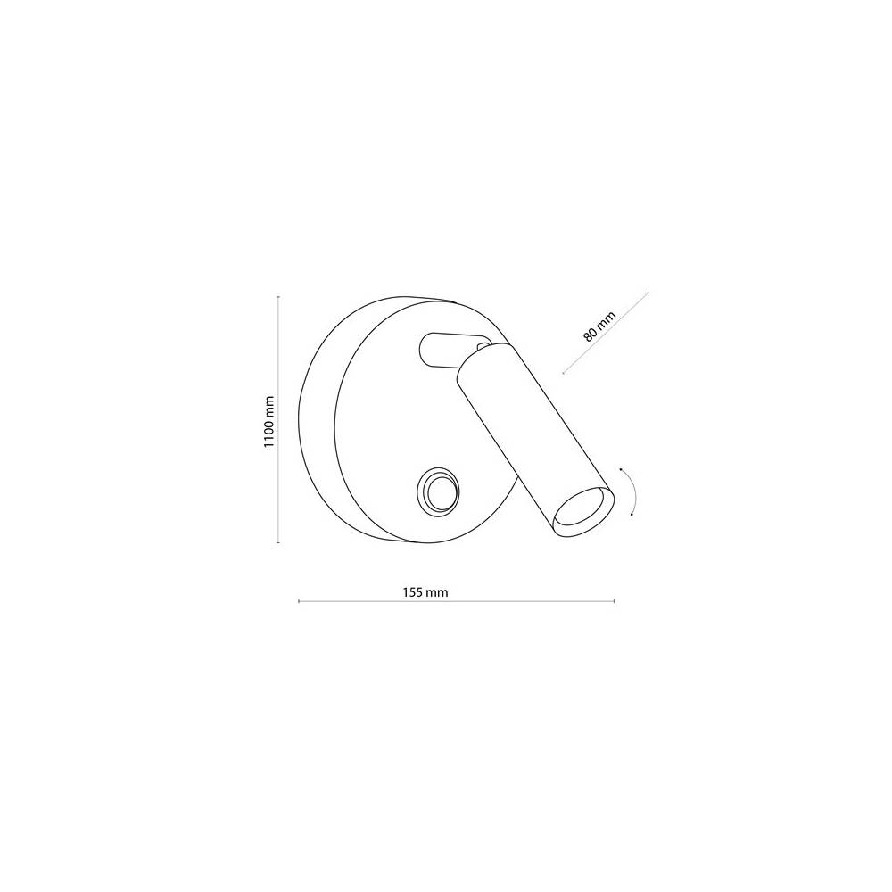 Šviestuvas sieninis TK Lighting Enzo 1372, 6 W, LED, 4000 °K