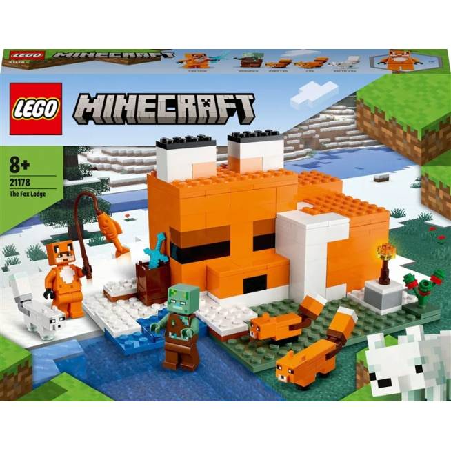 Konstruktorius LEGO Minecraft Lapių buveinė 21178, 193 vnt.