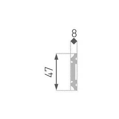 Apdailos juostelė Marbet HW-3, balta, 2 m