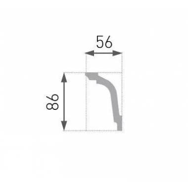 Apdailos juostelė Marbet E-33a, balta, 2 m x 86 mm