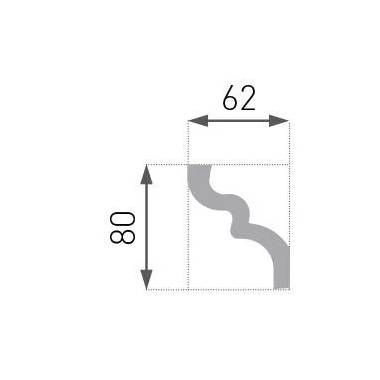 Apdailos juostelė Marbet E-9, balta, 2 m x 80 mm