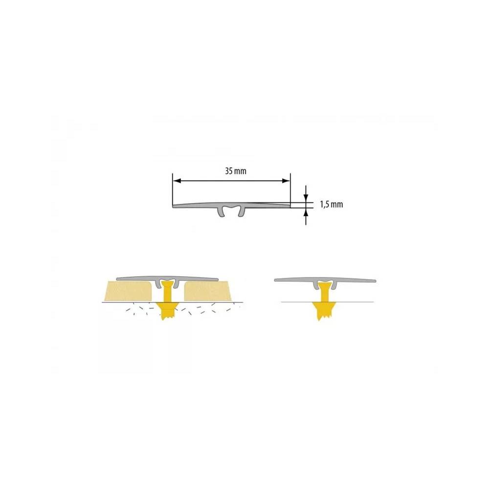 Apdailos juostelė Cezar 824739, buko, 0.93 m x 35 mm