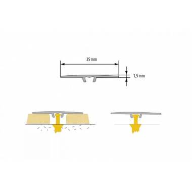 Apdailos juostelė Cezar 824739, buko, 0.93 m x 35 mm