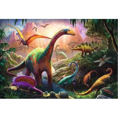 Dėlionė Trefl Dinosaur Country 16277, vaikams, 41 cm x 27.5 cm