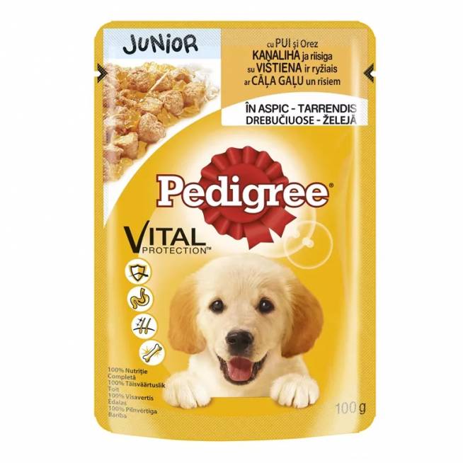 Šlapias šunų maistas Pedigree, vištiena, 0.1 kg