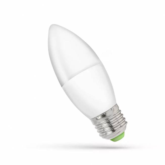 Lemputė Spectrum LED, B35, šiltai balta, E27, 6 W, 520 lm