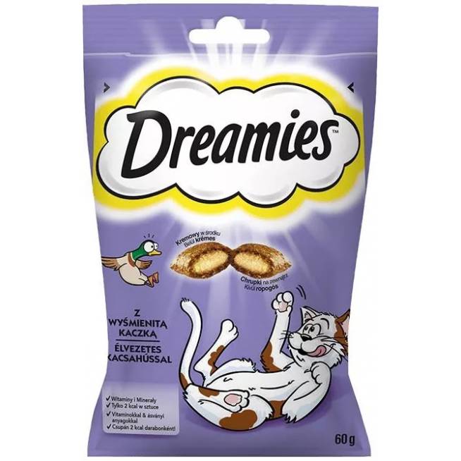 Skanėstas katėms Dreamies Snacks, antiena, 0.06 kg