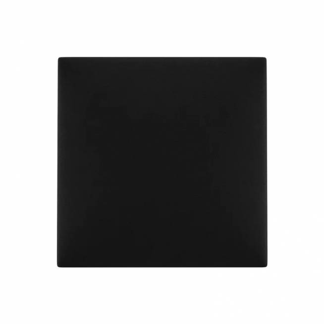 Dekoratyvinė tekstilinė sienų plokštė Mollis Basic Black, 30 cm x 30 cm x 3.7 cm