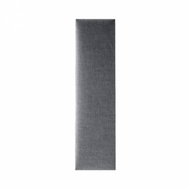 Dekoratyvinė tekstilinė sienų plokštė Mollis Basic Grey, 60 cm x 15 cm x 3.7 cm