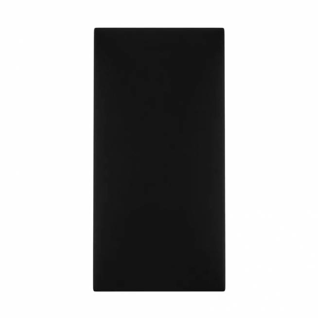 Dekoratyvinė tekstilinė sienų plokštė Mollis Basic Black, 60 cm x 30 cm x 3.7 cm