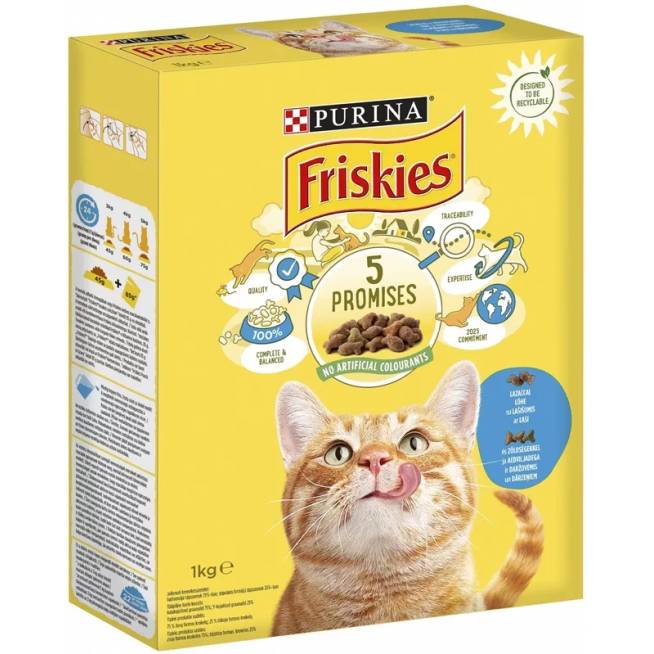 Sausas kačių maistas Friskies, žuvis, 1 kg