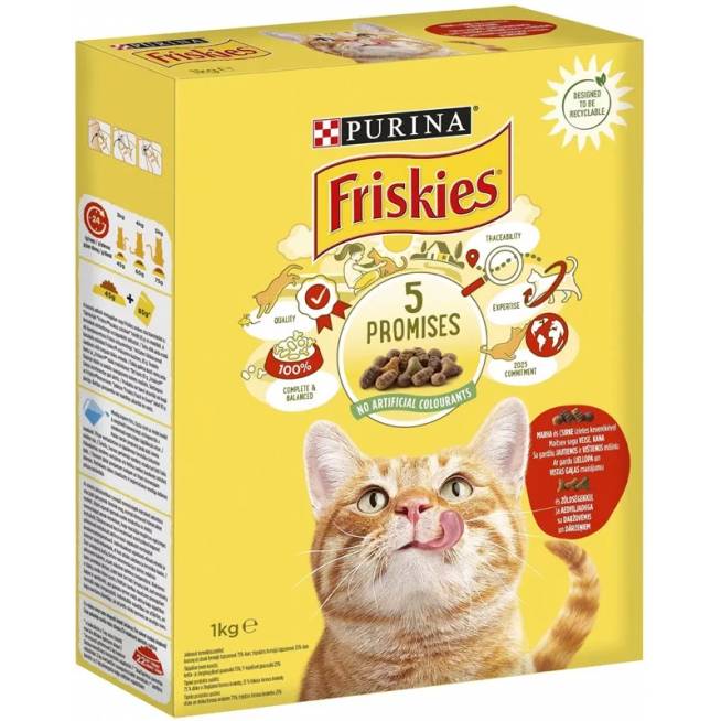 Sausas kačių maistas Friskies, 1 kg