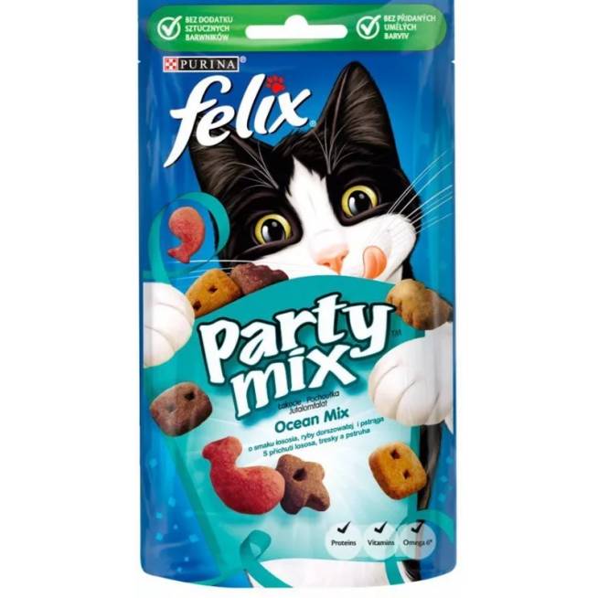 Skanėstas katėms Felix Party Mix, 0.06 kg