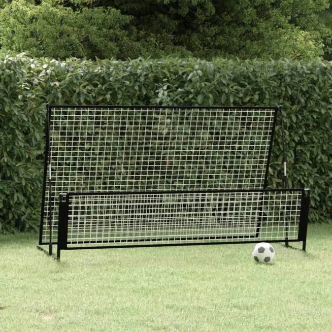 2-1 Futbolo vartai su atmušimo sienele, 202x104x120cm, plienas