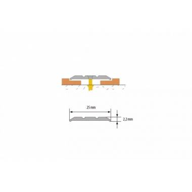 Jungiamoji juosta Cezar W-AL-LPP25-C0-090, aliuminio, 0.9 m x 25 mm