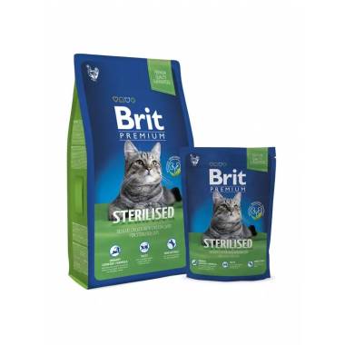 Sausas kačių maistas Brit Premium Cat Sterilised, vištiena, 1.5 kg