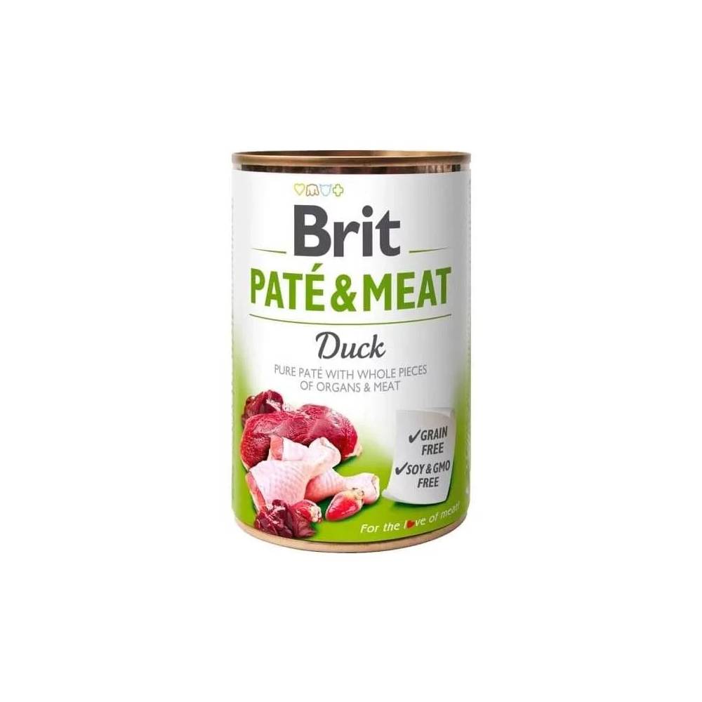 Šlapias šunų maistas Brit Care Paté & Meat, antiena, 0,4 kg