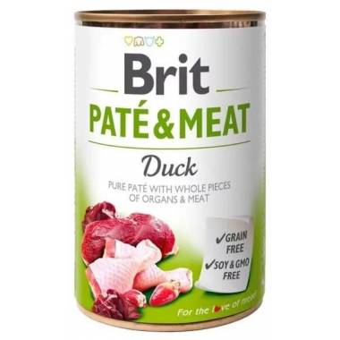 Šlapias šunų maistas Brit Care Paté & Meat, antiena, 0,4 kg