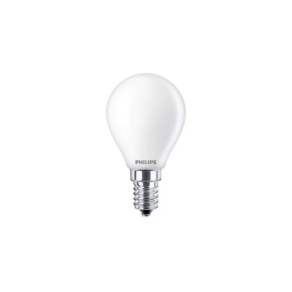 Lemputė Philips LED, P45, šiltai balta, E14, 4.3 W, 470 lm