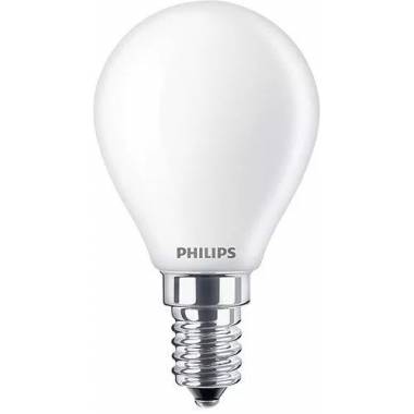 Lemputė Philips LED, P45, šiltai balta, E14, 4.3 W, 470 lm