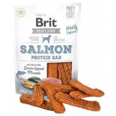 Skanėstas šunims Brit Jerky Salmon Protein Bar, žuvis, 0,08 kg