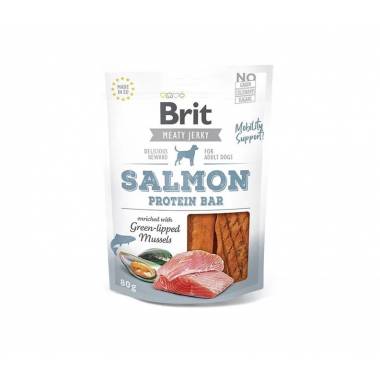 Skanėstas šunims Brit Jerky Salmon Protein Bar, žuvis, 0,08 kg