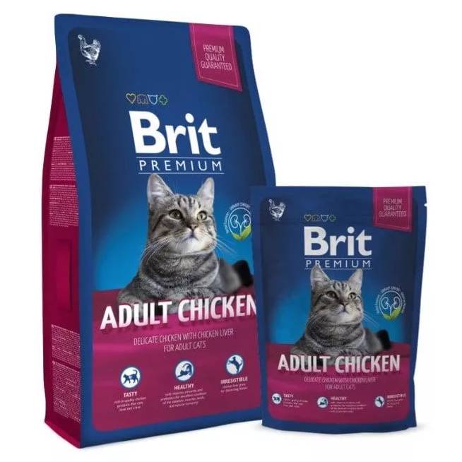 Sausas kačių maistas Brit Premium Adult Chicken, vištiena, 1.5 kg