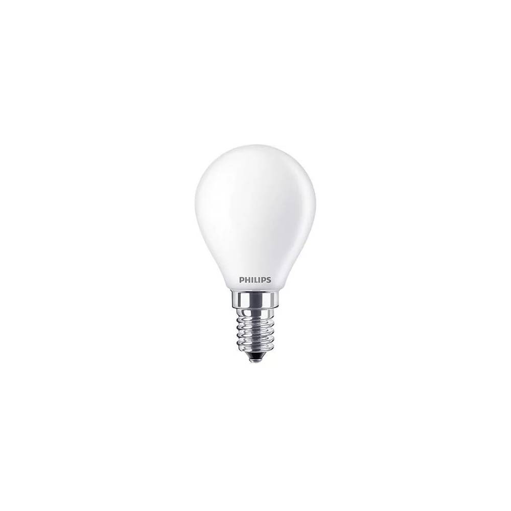 Lemputė Philips LED, P45, šiltai balta, E14, 60 W, 806 lm