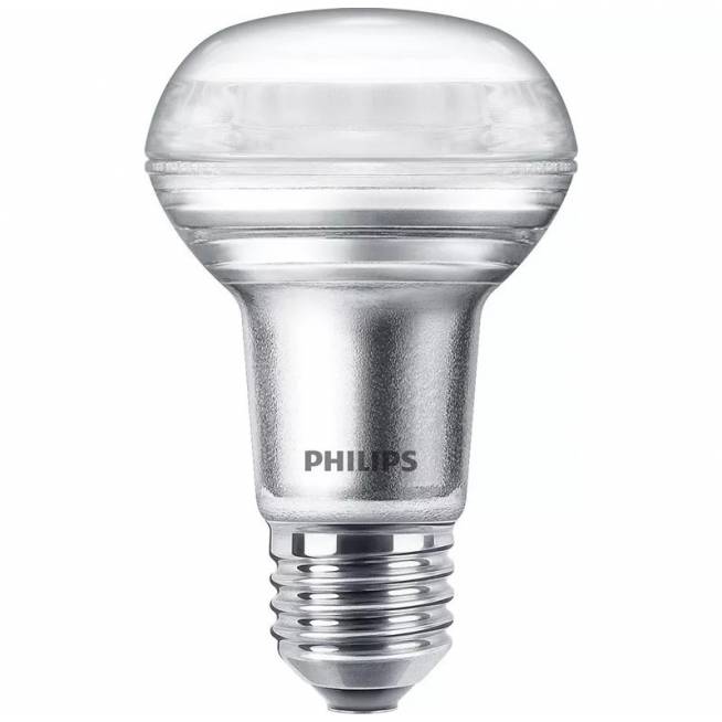 Lemputė Philips LED, R63, šiltai balta, E27, 4.5 W, 410 lm