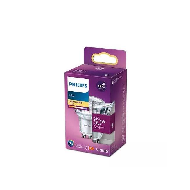 Lemputė Philips LED, MR16, šiltai balta, GU10, 50 W, 355 lm