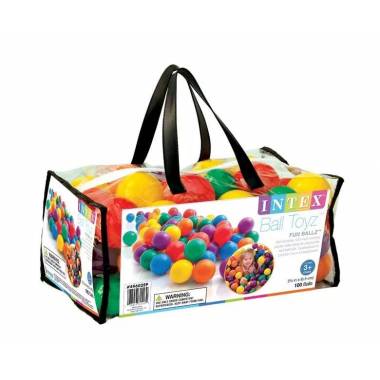 Kamuoliukų rinkinys vaikiškas Intex Ball Toyz 49602, 6,5 cm, 100 vnt.