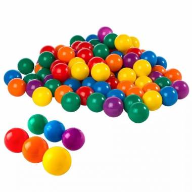 Kamuoliukų rinkinys vaikiškas Intex Ball Toyz 49602, 6,5 cm, 100 vnt.