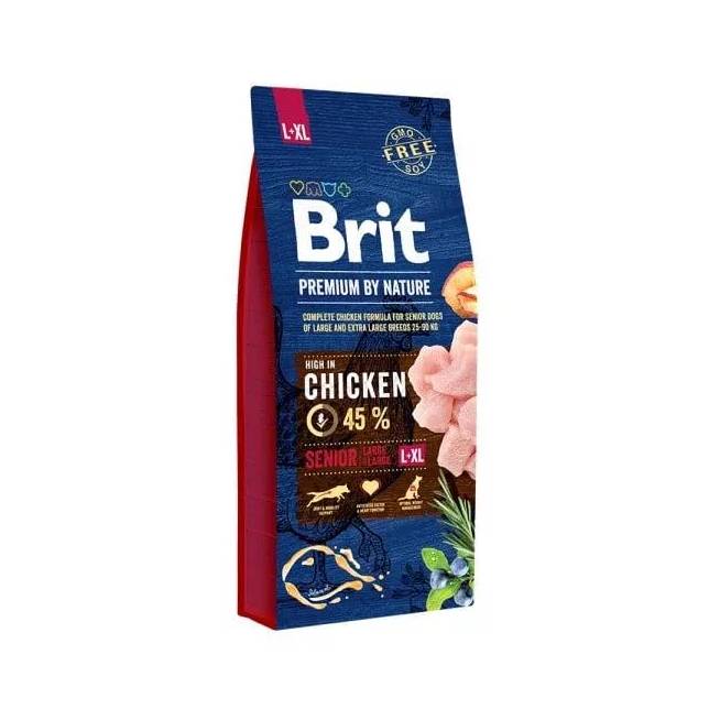 Sausas šunų maistas Brit Premium By Nature Senior Chicken, 15 kg