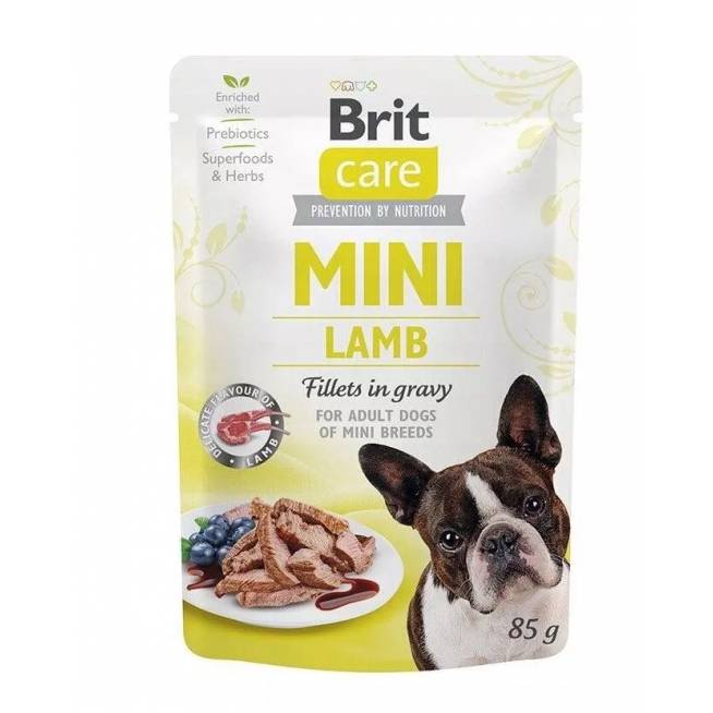 Šlapias šunų maistas Brit Care Mini Lamb, ėriena, 0,08 kg