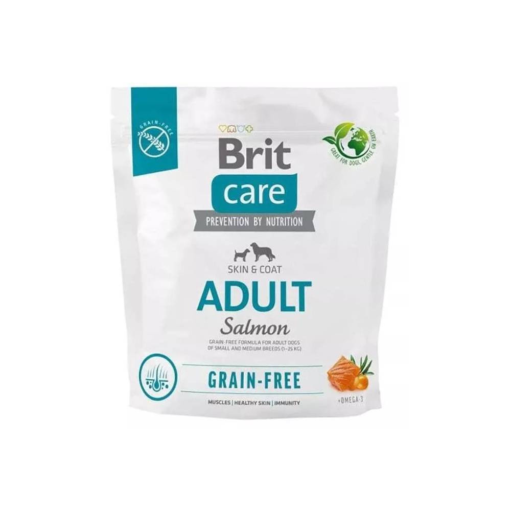 Sausas šunų maistas Brit Care Adult Grain-Free, žuvis / daržovės, 1 kg