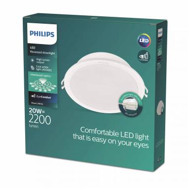 Įmontuojamas šviestuvas įleidžiamas Philips Meson, 4000°K, LED, baltas