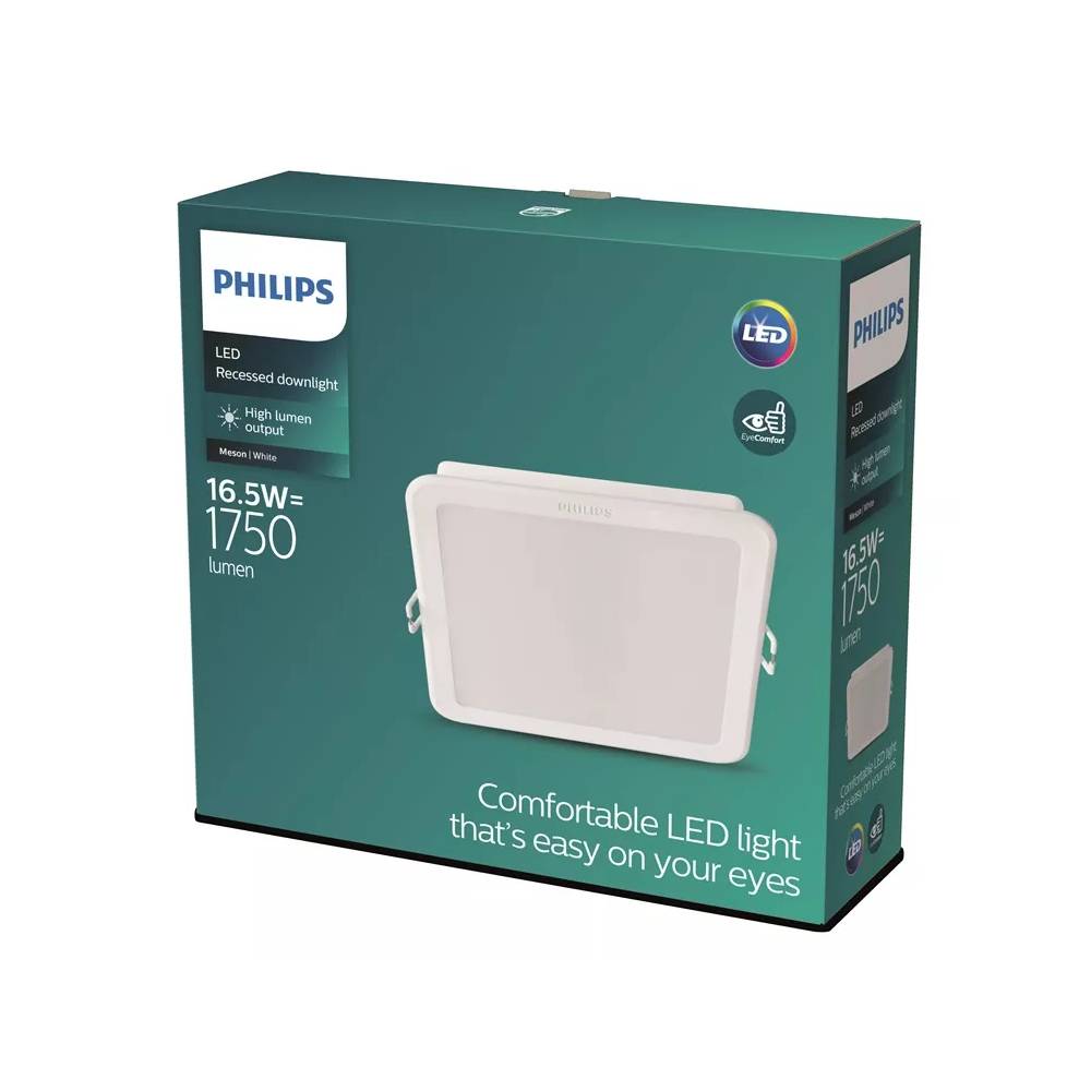 Įmontuojamas šviestuvas įleidžiamas Philips Meson, 4000°K, LED, baltas