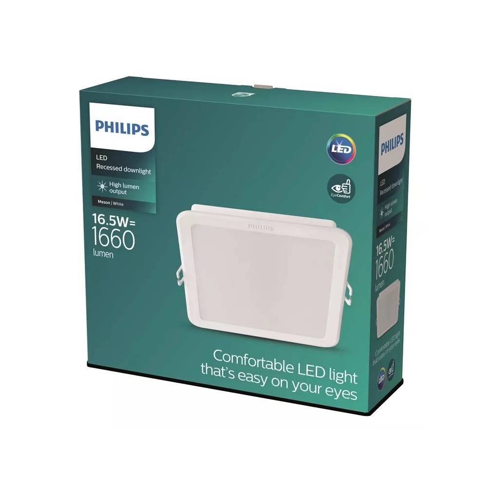 Įmontuojamas šviestuvas įleidžiamas Philips Meson, 3000°K, LED, baltas