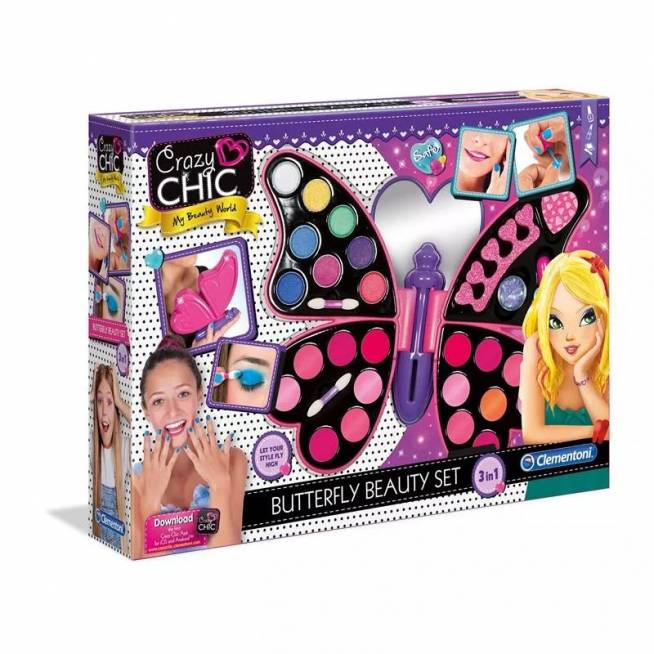 Kosmetikos rinkinys Clementoni Butterfly Beauty Set 15994